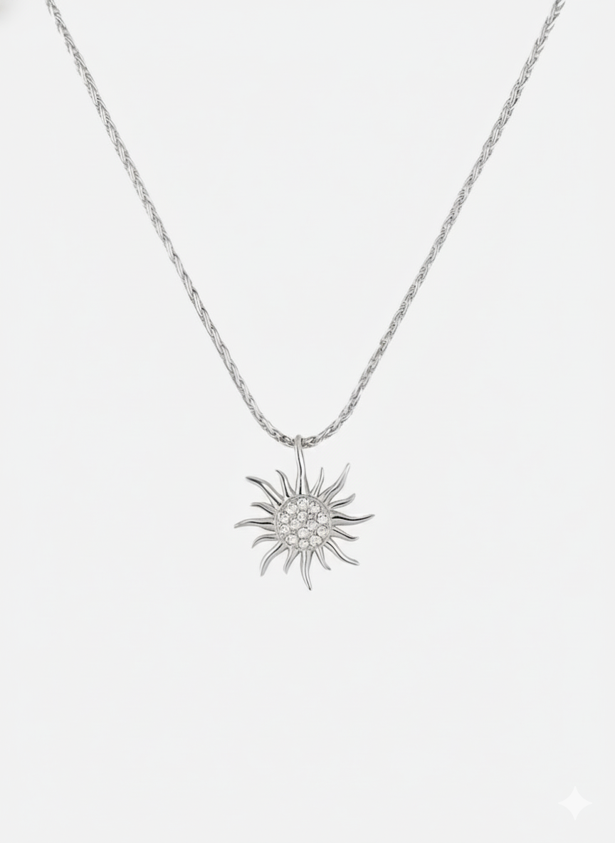 Serene Sun Lab grown Pendant without chain