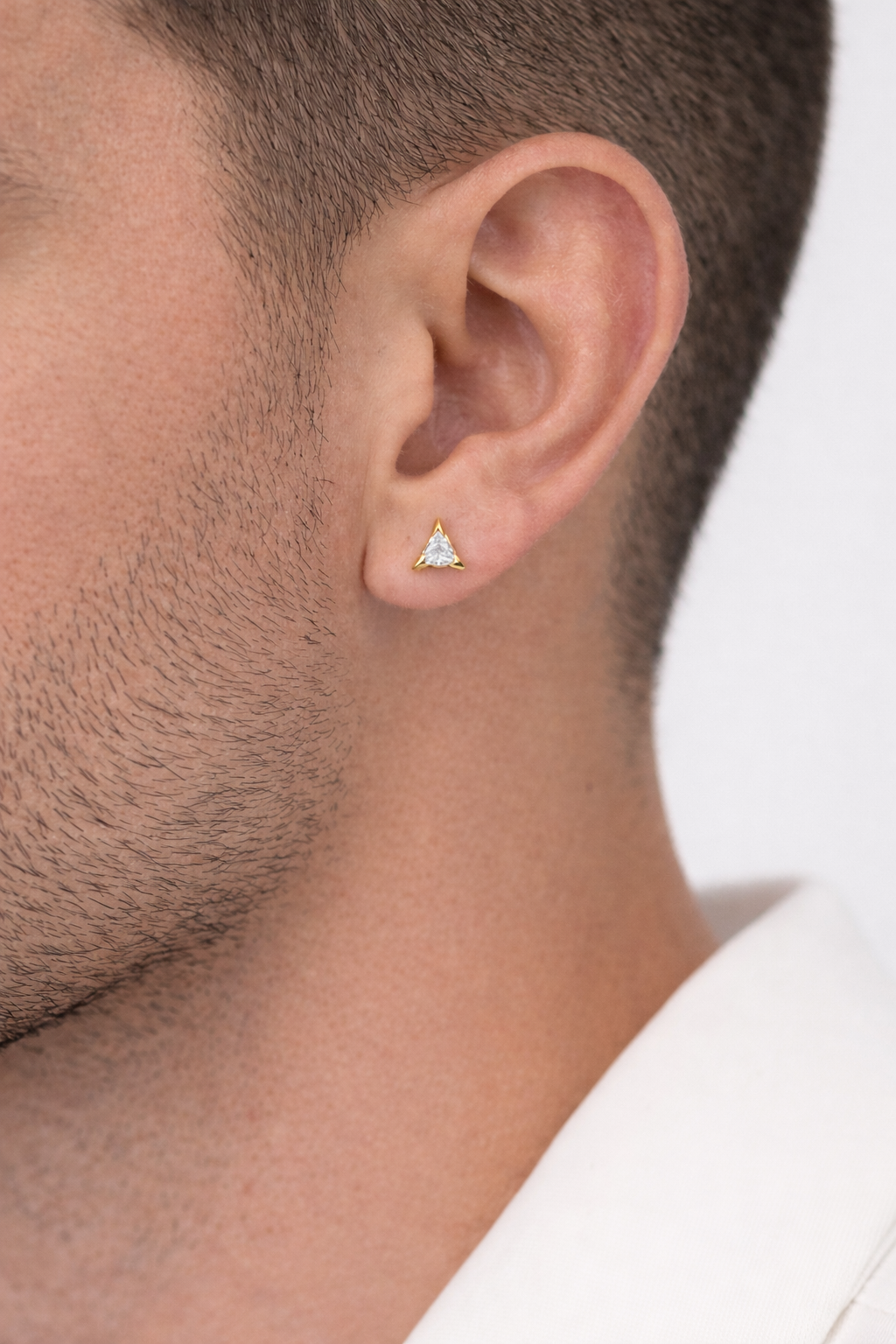 Mens Triangular Studs