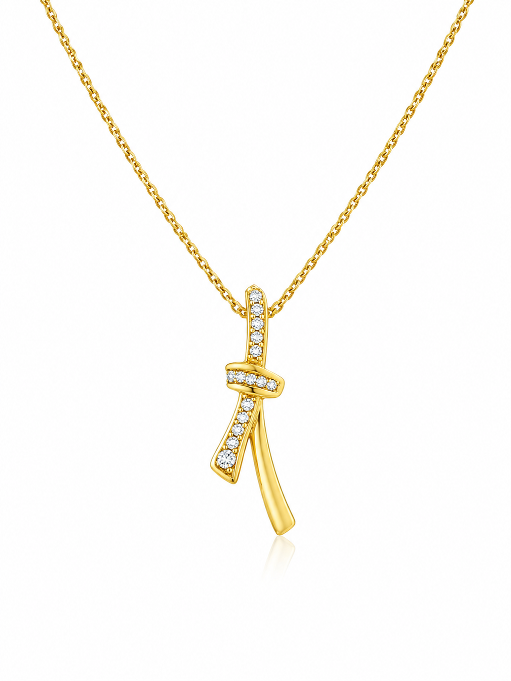 Serene Knot Pendant | Lab-Grown Diamond Knot Necklace
