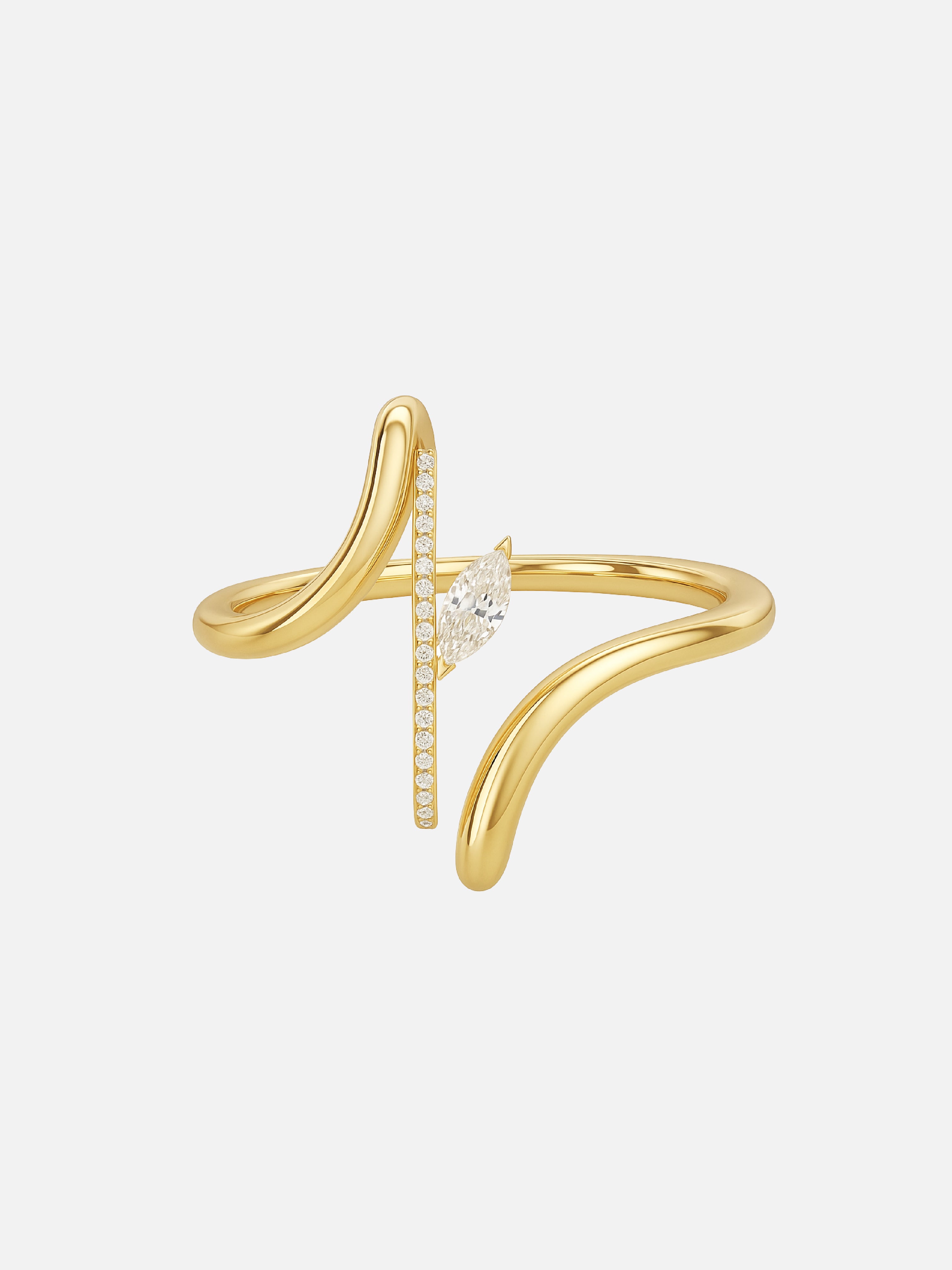 Elara Twist Lab Grown Diamond Ring