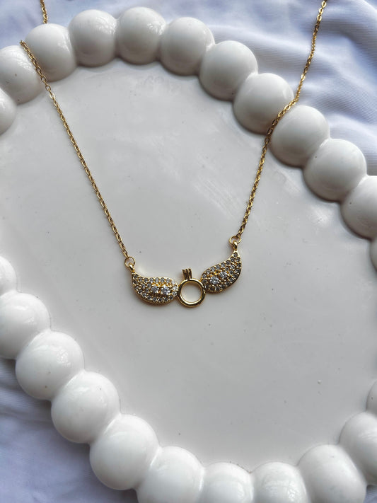 Stone Ring wings Pendant