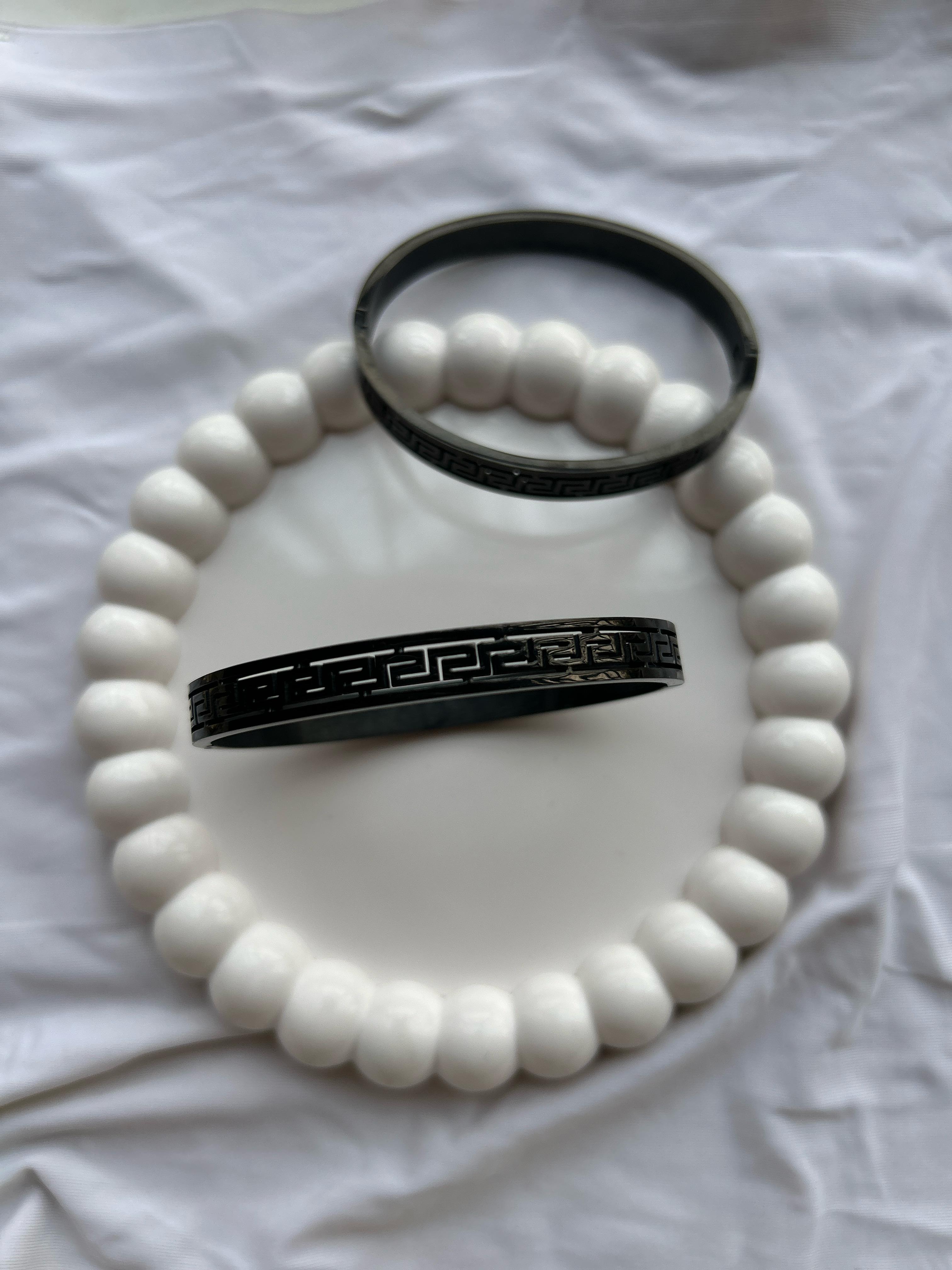 Men's Black Kada Bracelet