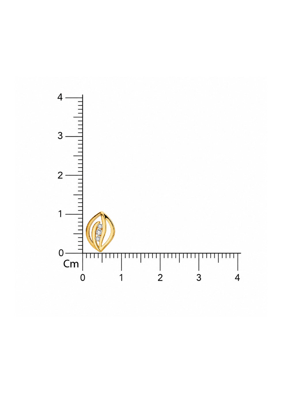 Golden Leaf Sparkle Earring
