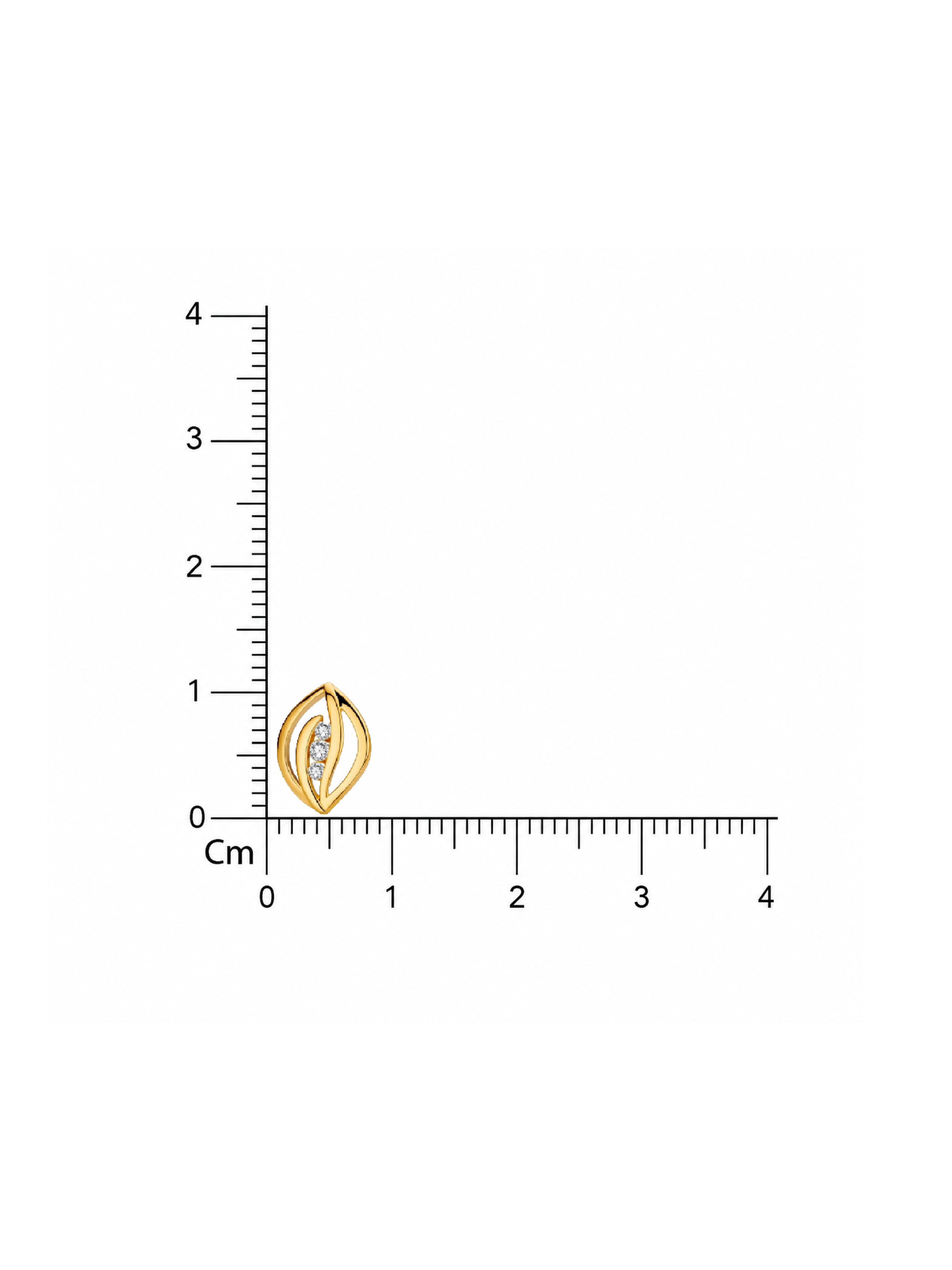 Golden Leaf Sparkle Earring