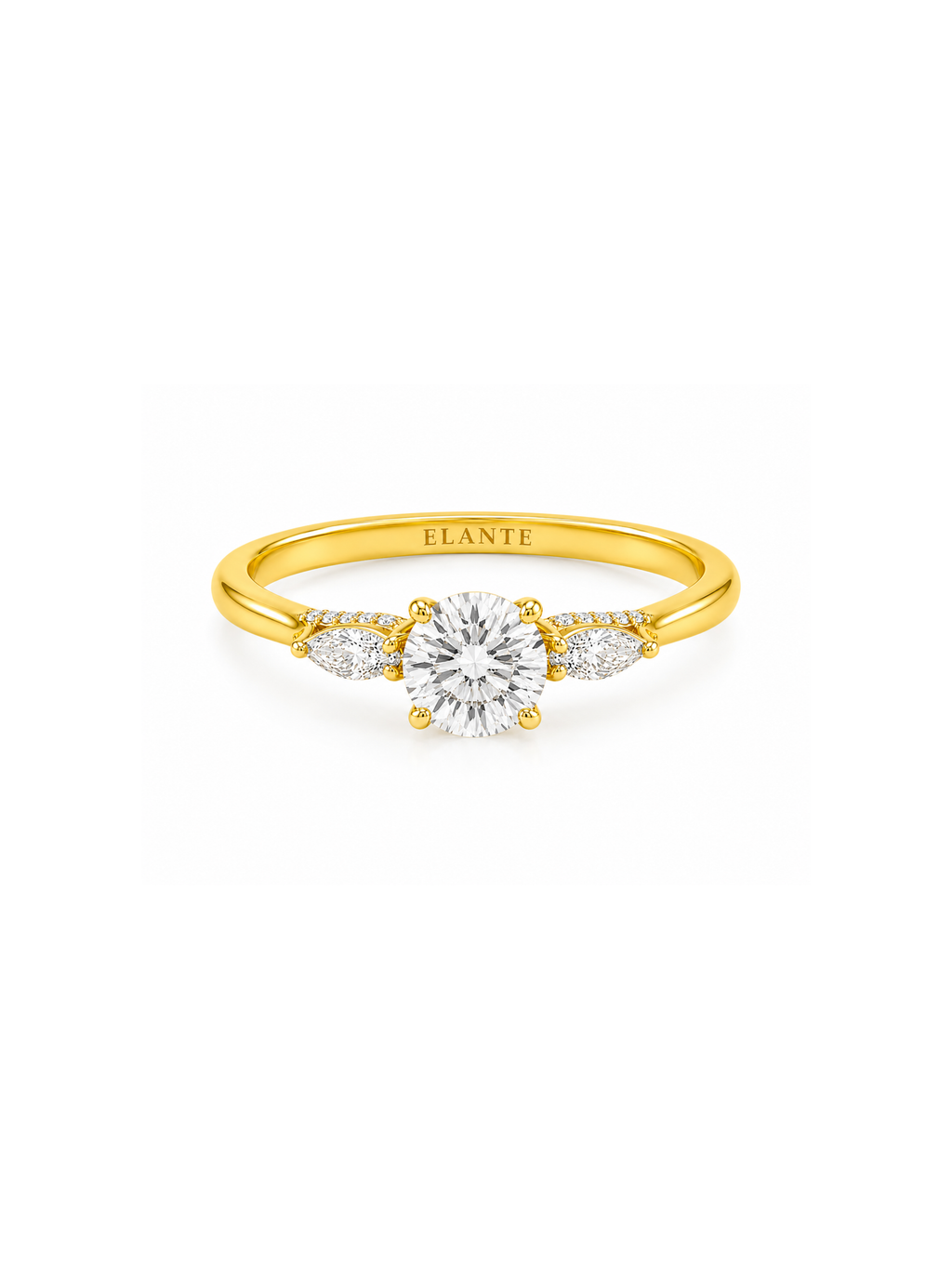 The Celestial Trio Lab Diamond Ring