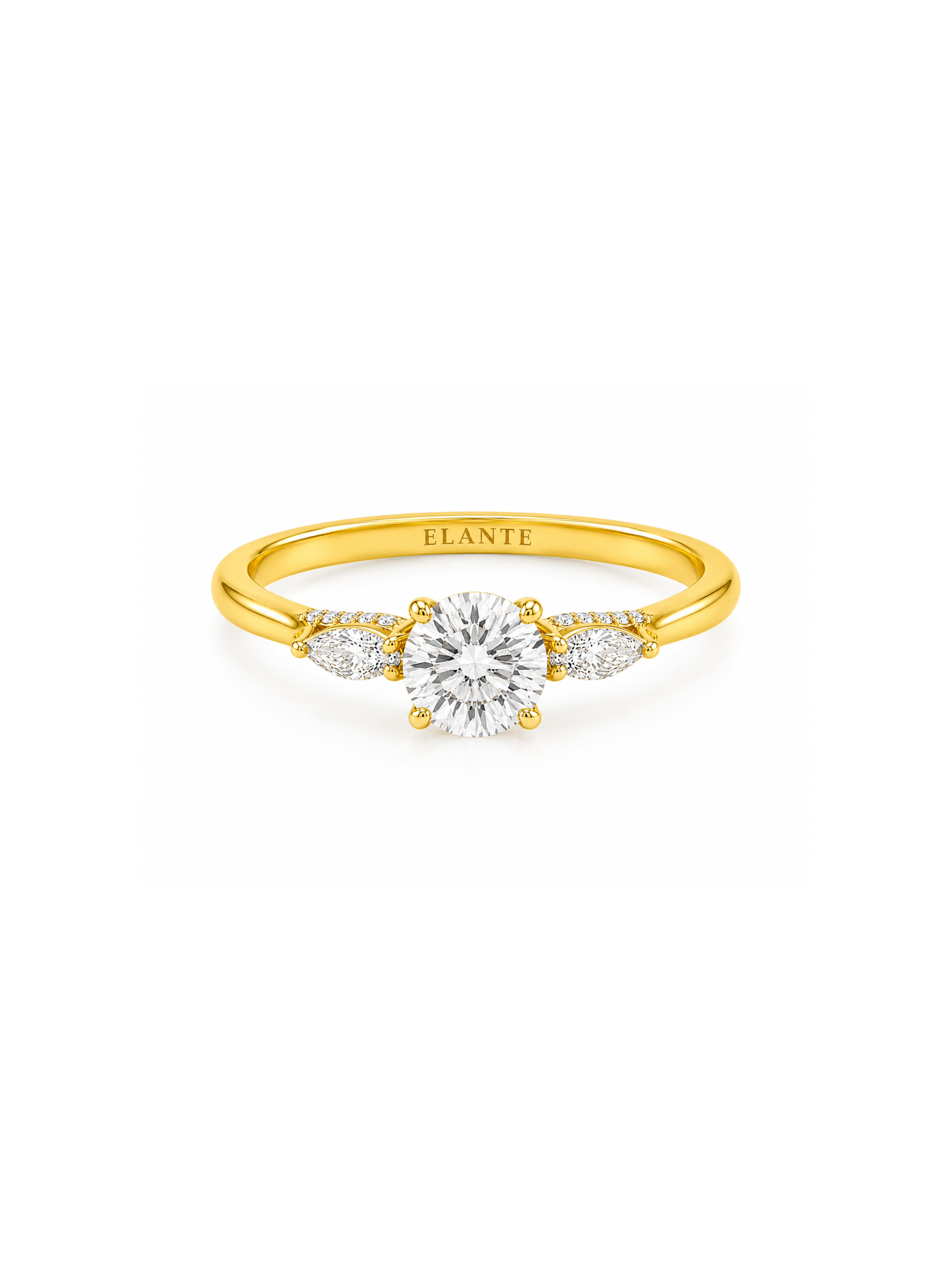 The Celestial Trio Lab Diamond Ring
