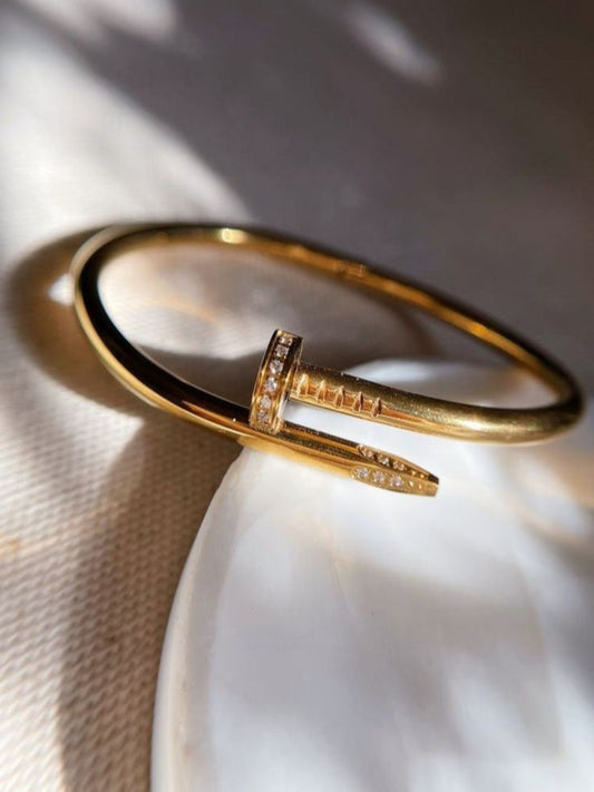 Nail’d It Stone Gold Bracelet