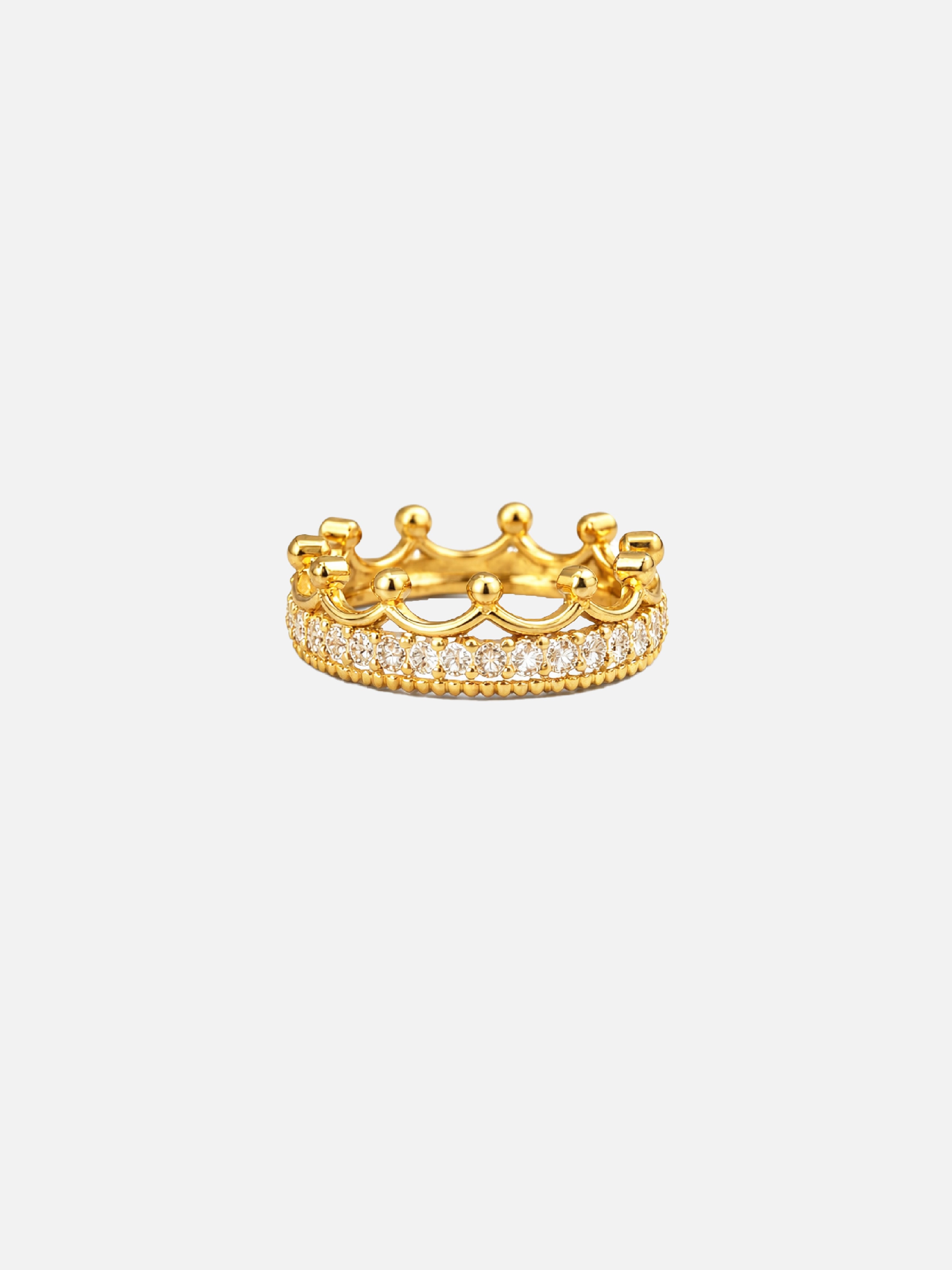 Diamond Royal Crown Gold Ring