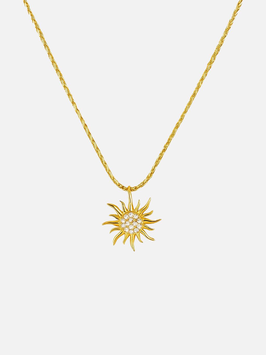 Serene Sun Lab grown Pendant without chain