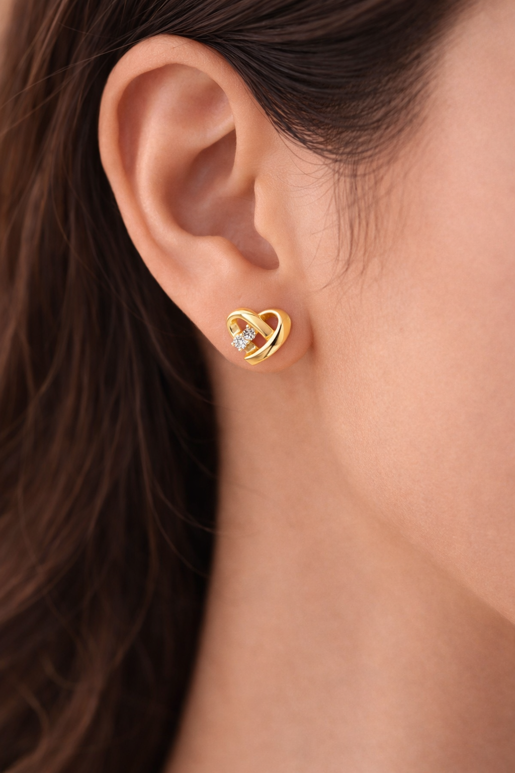 Vivi Heart Lab Grown Studs