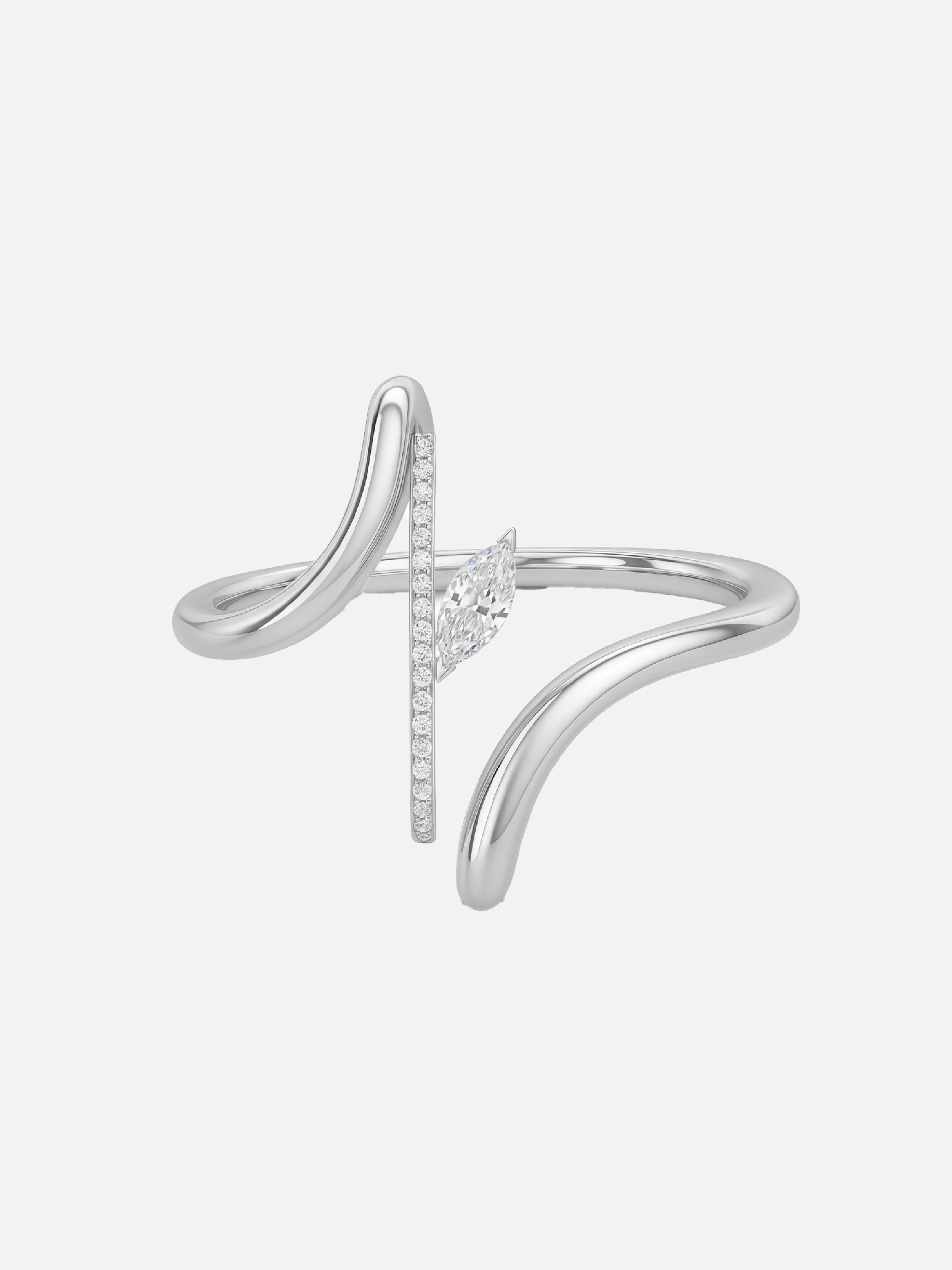 Elara Twist Lab Grown Diamond Ring