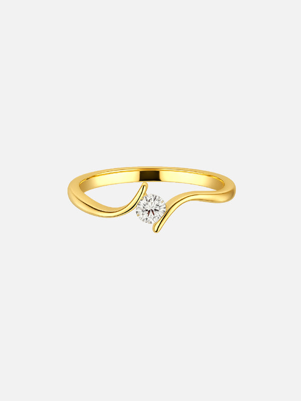 Solara Twist Lab Grown Diamond Ring