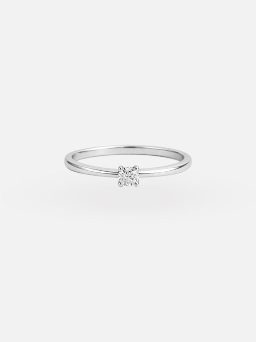 925 Silver Little Promise Solitaire ring