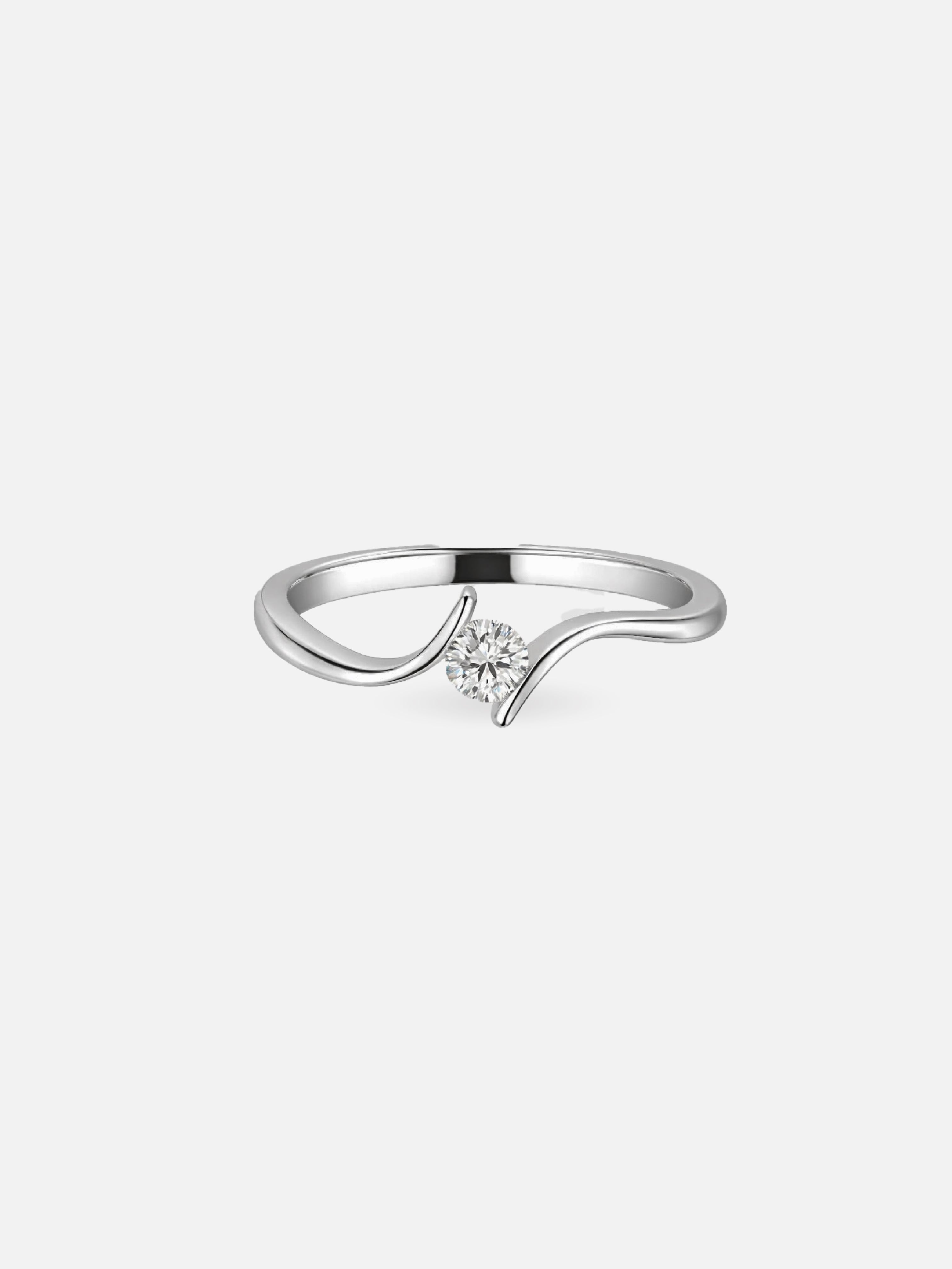 Solara Twist Lab Grown Diamond Ring