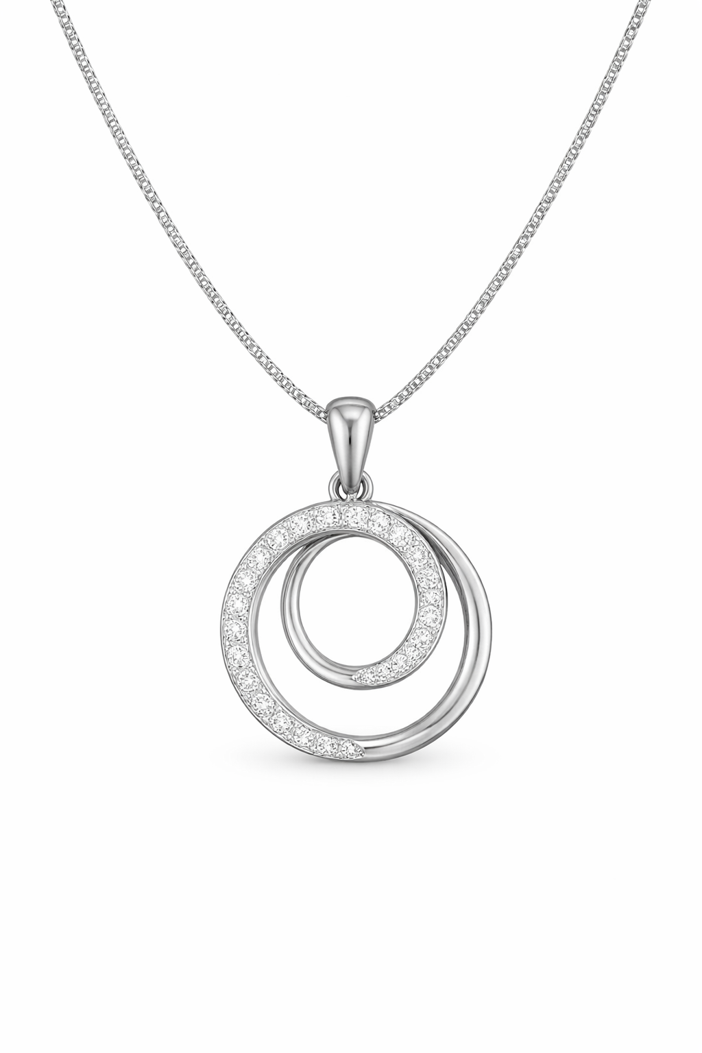 Twirl of Light Lab Grown pendant without chain