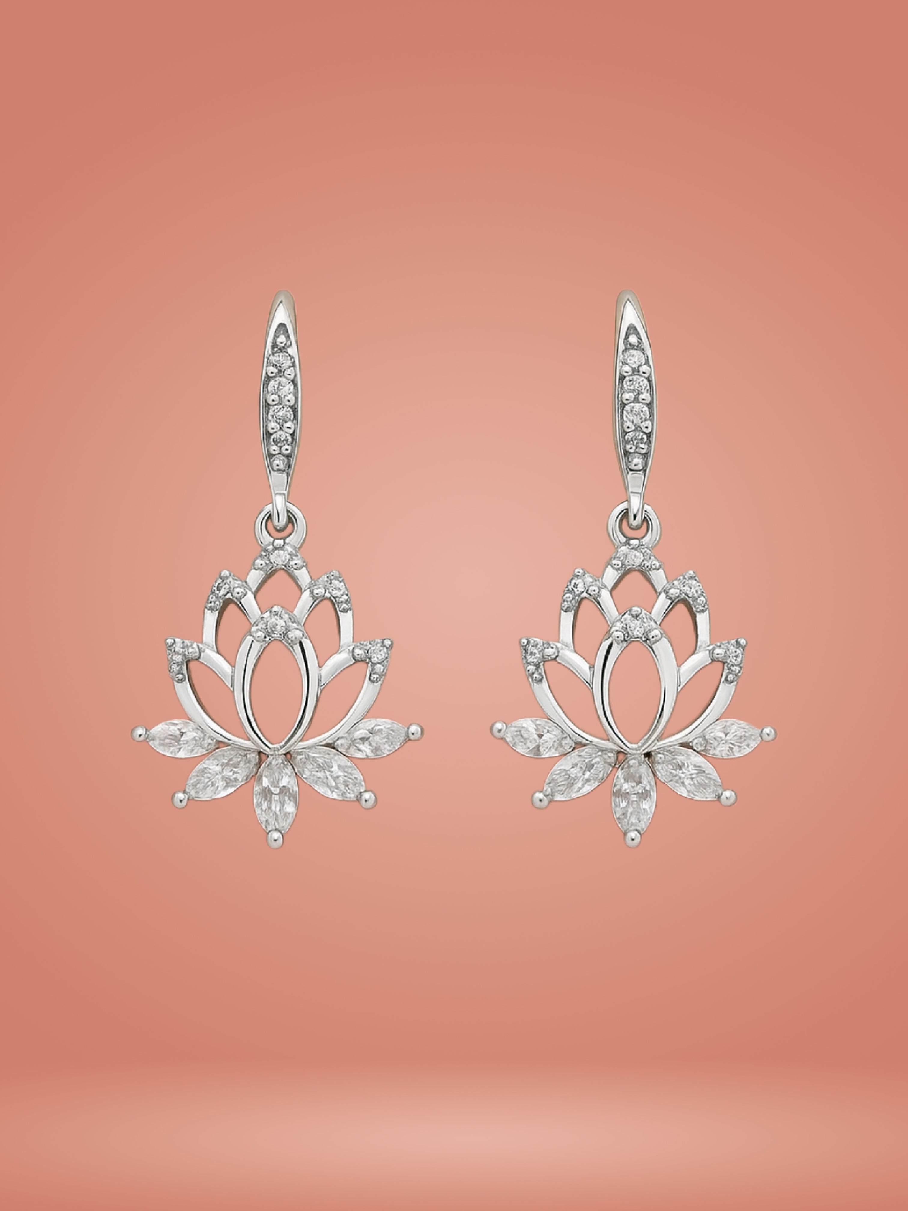 Lotus Marquise Bloom Earrings